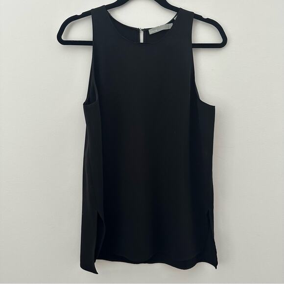 Vince Black Flowy Sleeveless Tank Top Medium - Picture 3 of 7